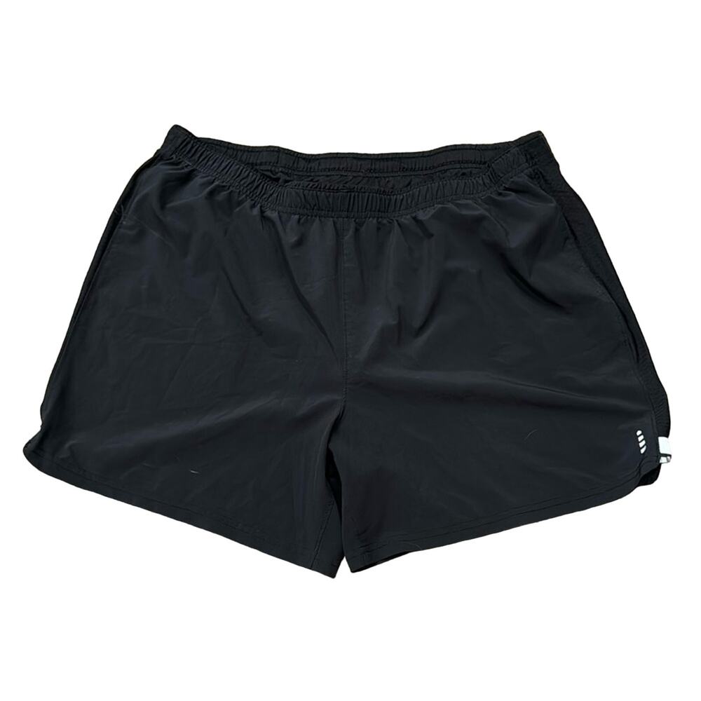 Lands' End Men'sAthletic Running Shorts Black Size L